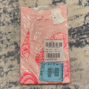Crewcuts Coral Seashell Tee size S (6/7) style AY214